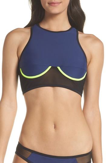 Women's Chromat Racer Bikini Top - Blue