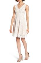 Women's Soprano Lace Fit & Flare Dress - Ivory