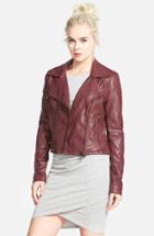 Women's Blanknyc Quilted Faux Leather Moto Jacket, Size