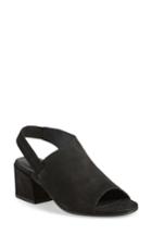 Women's Eileen Fisher Leigh Asymmetrical Slingback Sandal .5 M - Black