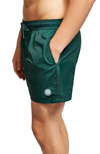 Men's Topman Classic Fit Swim Trunks /x-large - Green