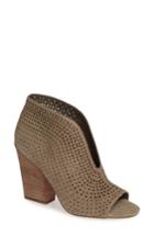 Women's Vince Camuto Kainan Open Toe Bootie M - Brown