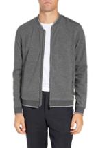 Men's Ted Baker London Tangfaz Trim Fit Bomber Jacket (m) - Grey