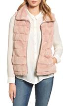 Women's Dylan Love Faux Fur Vest - Pink