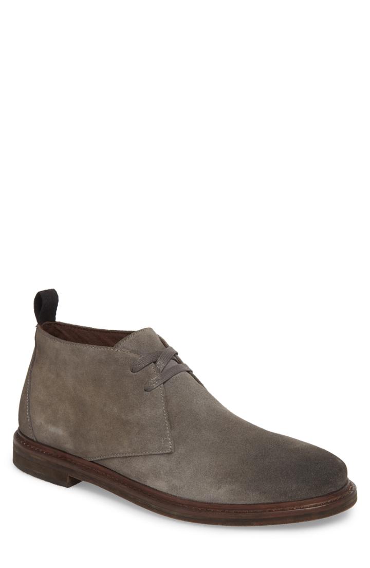 Men's John Varvatos Plain Toe Chukka Boot M - Grey