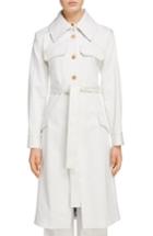 Women's Acne Studios Olesia Removable Sleeve Belted Coat Us / 36 Eu - Ivory