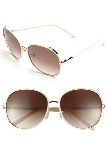 Chloe 60mm Retro Sunglasses Gold/