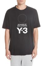 Men's Y-3 Stat Logo T-shirt - Black