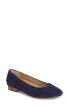 Women's Hush Puppies Phoebe Flat .5 M - Blue