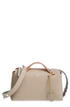 Fendi 'small By The Way - Croc-tail' Convertible Leather Shoulder Bag - Beige