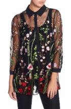 Women's Catherine Catherine Malandrino Franzisca Embroidered Blouse