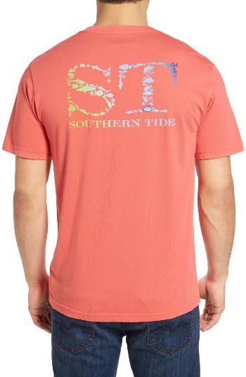 Men's Southern Tide School Of Fish Graphic T-shirt - Red