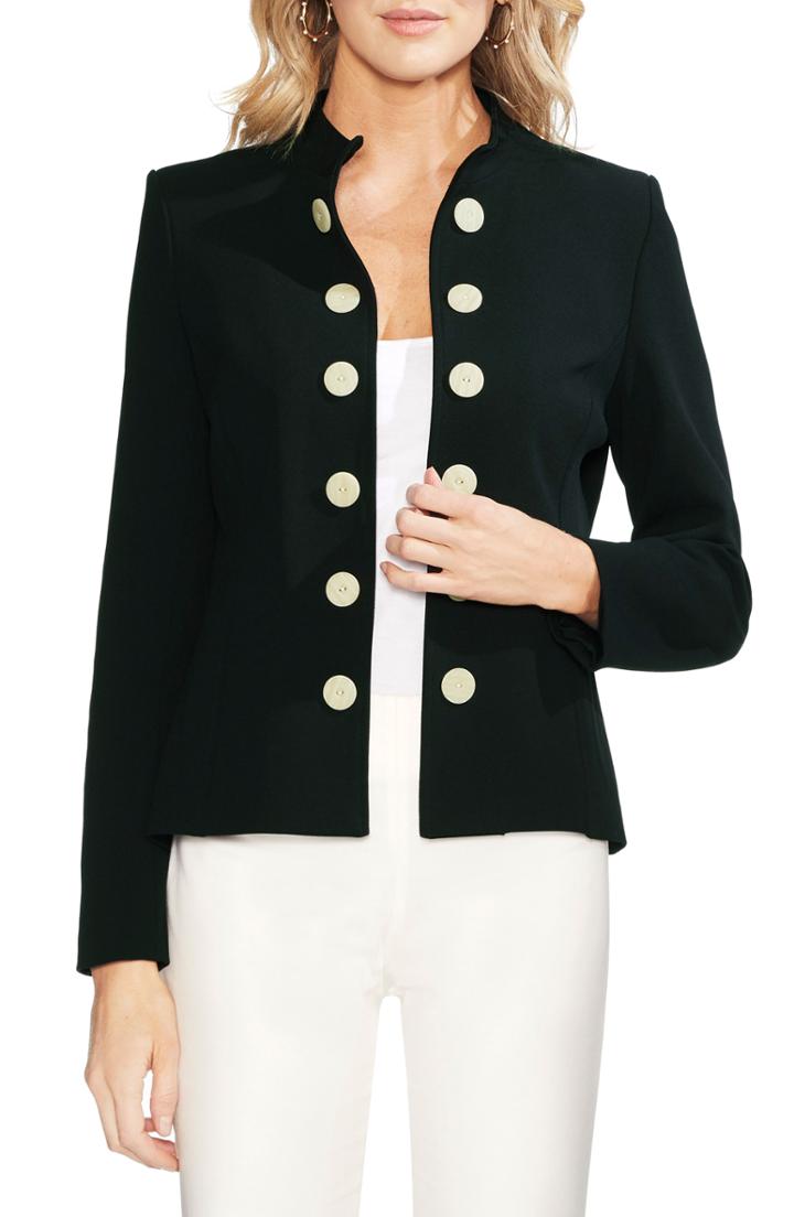 Women's Vince Camuto Stand Collar Jacket - Black