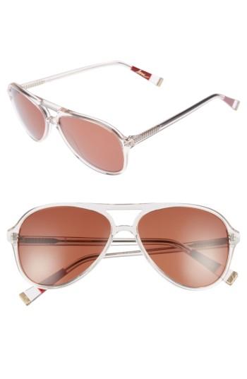 Women's Ed Ellen Degeneres 58mm Gradient Aviator Sunglasses - Grey Crystal