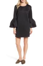 Women's Pleione Bell Sleeve A-line Dress, Size - Black