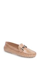 Women's Tod's Gommino Double-t Striated Driving Shoe .5us / 38.5eu - Beige