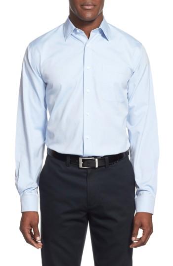 Men's Nordstrom Men's Shop Smartcare(tm) Traditional Fit Dress Shirt 33 - Blue