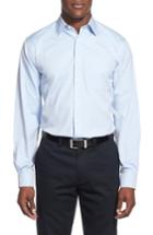 Men's Nordstrom Men's Shop Smartcare(tm) Traditional Fit Dress Shirt 33 - Blue