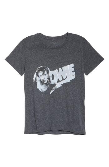 Women's David Lerner David Bowie High/low Tee - Grey