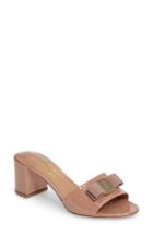 Women's Salvatore Ferragamo Block Heel Bow Sandal B - Beige