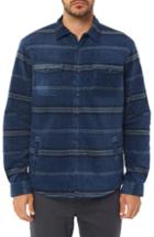 Men's O'neill Glacier Fleece Lined Shirt Jacket - Blue