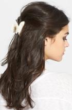 France Luxe 'small Couture' Jaw Clip, Size - Beige