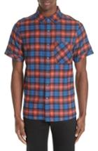 Men's Ovadia & Sons Plaid Flannel Camp Shirt - Blue