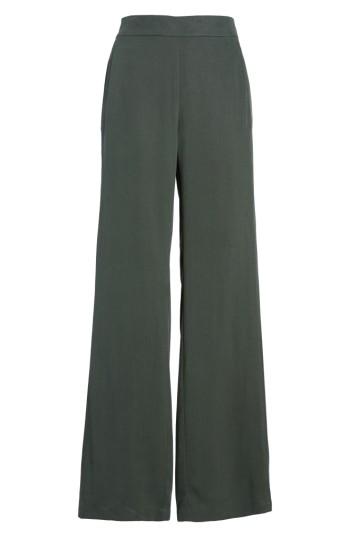 Women's Eileen Fisher Woven Tencel Straight Leg Pants - Green
