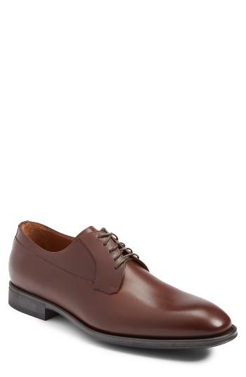 Men's Aquatalia Decker Plain Toe Derby M - Brown