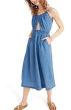 Women's Madewell Indigo Cutout Camisole Dress - Blue
