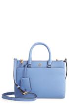 Tory Burch Small Robinson Double-zip Leather Tote - Blue