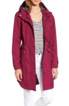 Women's Joules Right As Rain Waterproof Hooded Jacket - Red