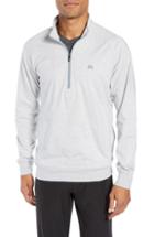 Men's Travis Mathew Zachary Half Zip Pullover - Grey