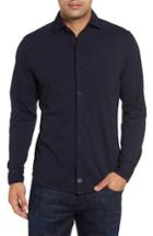 Men's Thaddeus Shively Pique Knit Sport Shirt, Size - Blue