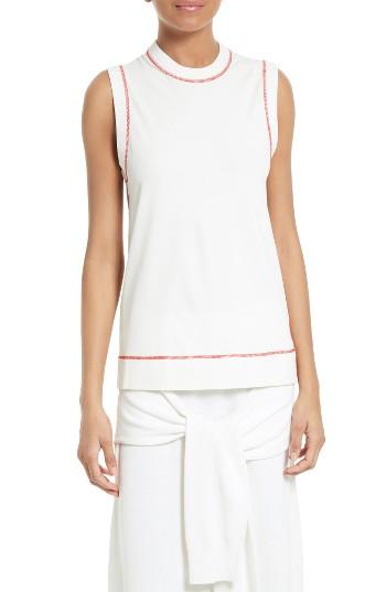 Women's Joseph Contrast Stitch Tank