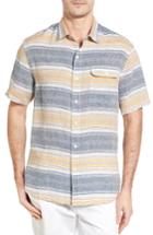 Men's Tommy Bahama Cubana Bay Original Fit Stripe Linen Sport Shirt