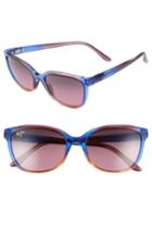 Women's Maui Jim Honi 54mm Polarized Cat Eye Sunglasses - Sunset/ Maui Rose
