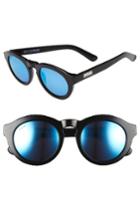 Women's Diff Dime 48mm Retro Sunglasses - Black/ Blue
