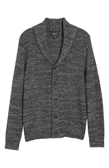 Men's Nordstrom Men's Shop Shawl Collar Cardigan - Black