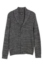 Men's Nordstrom Men's Shop Shawl Collar Cardigan - Black