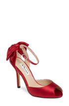 Women's Nina Martina Ankle Strap Pump M - Red