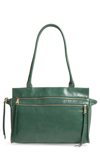 Hobo Seeker Leather Top Handle Bag - Green
