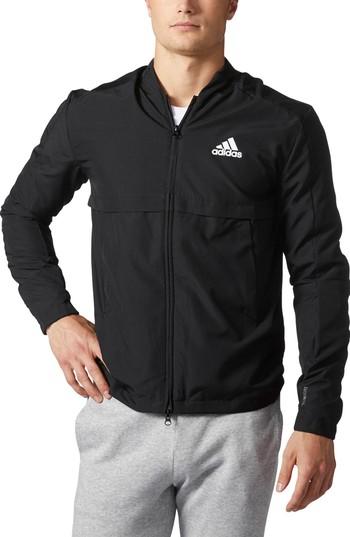 Men's Adidas Squad Id Woven Bomber Jacket - Black