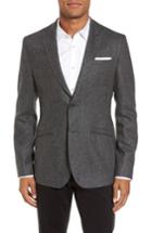 Men's Ted Baker London Modern Slim Fit Textured Blazer (3xl) - Black