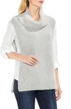 Women's Two By Vince Camuto Sleeveless Ribbed Turtleneck, Size - Grey