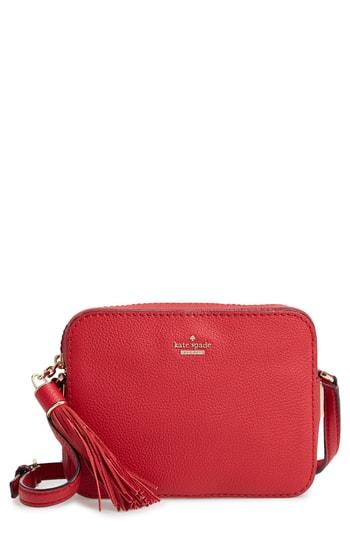 Kate Spade New York Kingston Drive - Arla Leather Crossbody Bag - Red