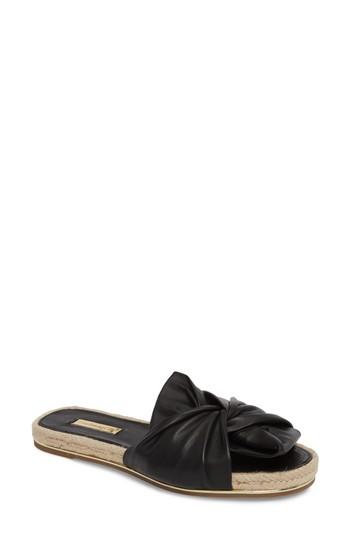 Women's Louise Et Cie Camille Espadrille Slide Sandal .5 M - Black