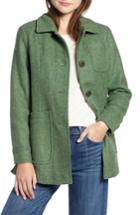 Women's Pendleton Casper Mel Wool Blend Barn Coat - Green