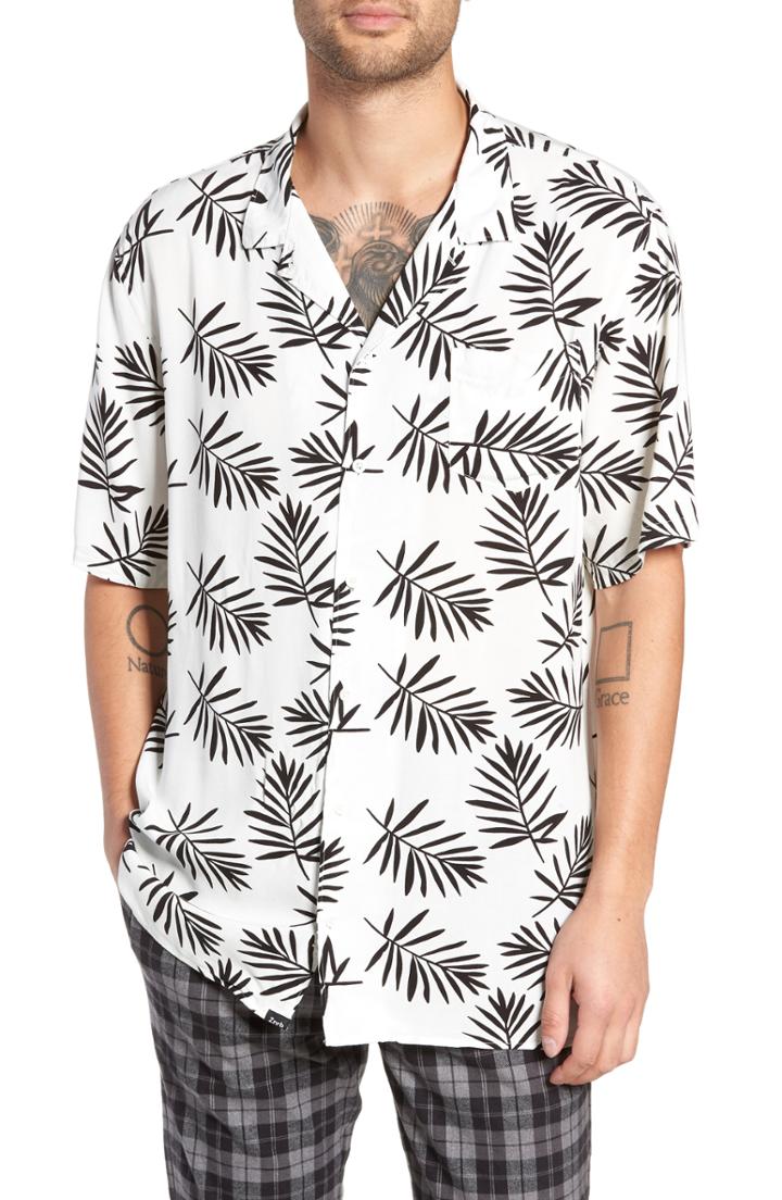 Men's Zanerobe Fern Camp Shirt, Size - White