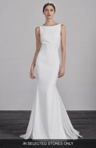 Women's Pronovias Eol Beaded String Back Mermaid Gown, Size - Ivory